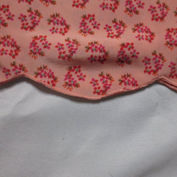 OLD NAVY womens BLOUSE top CORAL floral PINK cap sleeve SOFT polyester SIZE M - Picture 2 of 10